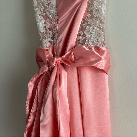 Vintage‎ Gold Label Victoria's Secret Lace Satin Maxi Slip Dress - Picture 5 of 9